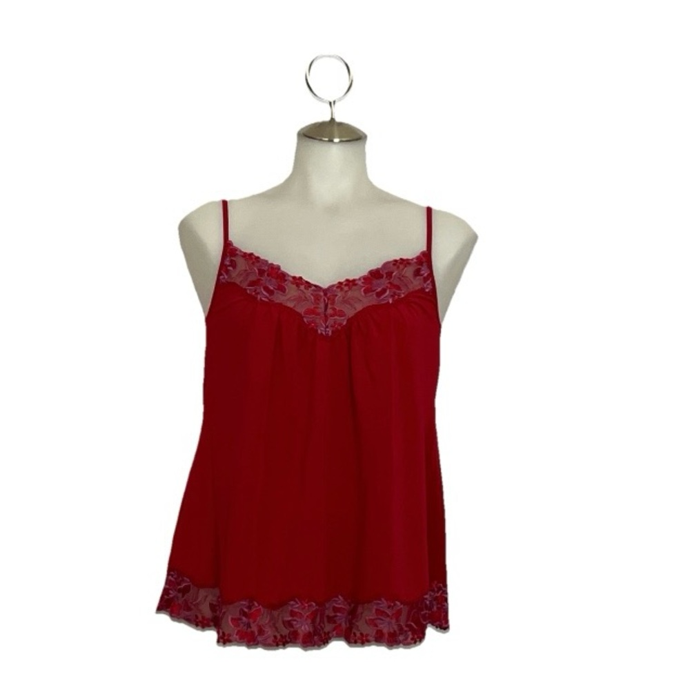 Paltal Red Lace Trim Camisole